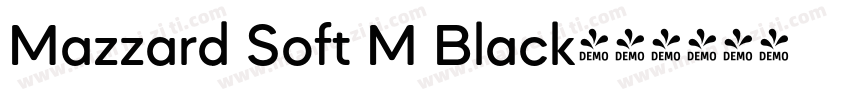 Mazzard Soft M Black字体转换